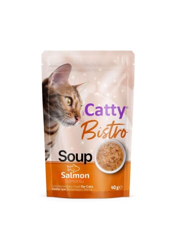 Catty Bistro Somonlu Kedi Çorbası 40 Gr - 1