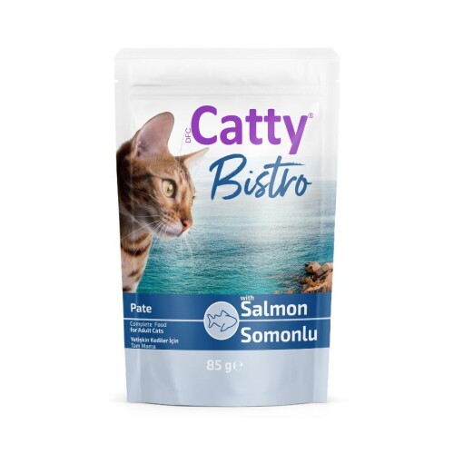 Catty Bistro Somonlu Yetişkin Kedi Konservesi 85 Gr - 1