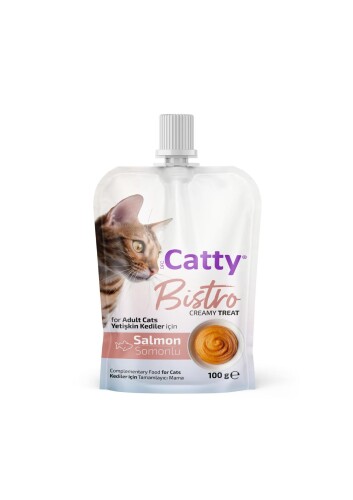 Catty Bistro Somonlu Yetişkin Kedi Krema Ödülü 100 Gr - 1