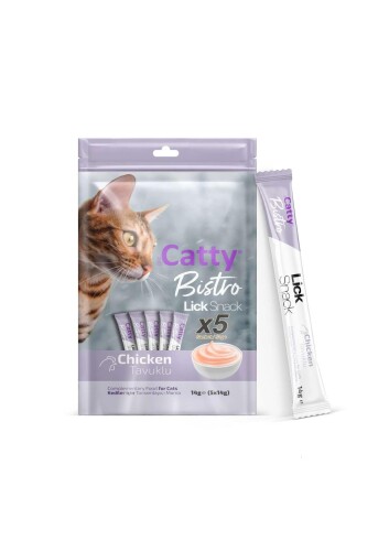 Catty Bistro Tavuklu Kısır Kedi Krema Ödülü 5 x 14 Gr - 2