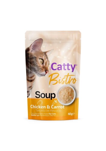 Catty Bistro Tavuklu ve Havuçlu Kedi Çorbası 40 Gr - 1