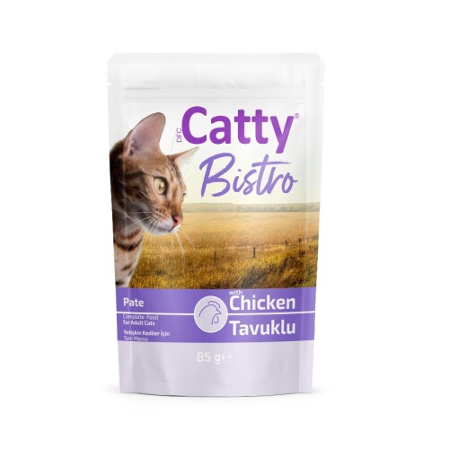 Catty Bistro Tavuklu Yetişkin Kedi Konservesi 85 Gr - 1