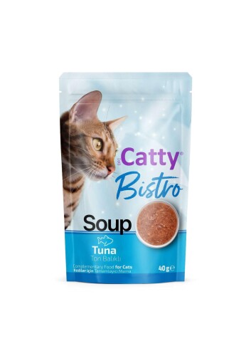 Catty Bistro Ton Balıklı Kedi Çorbası 40 Gr - 1