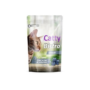 Catty Bistro Üriner Tavuklu ve Yaban Mersinli Kedi Ödül Maması 60 Gr - Catty