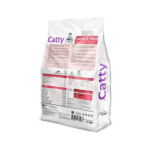 Catty Kuzulu ve Pirinçli Yetişkin Kedi Maması 1,5 Kg - 2