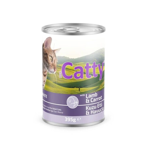 Catty Pate Kuzu Etli Havuçlu Kedi Konservesi 395 Gr - 1
