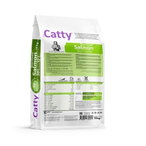 Catty Somonlu Kısırlaştırılmış Yetişkin Kedi Maması 15 Kg - 2