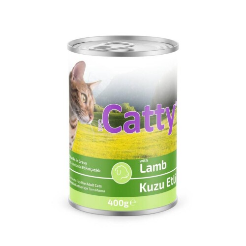 Catty Soslu Kuzu Etli Kedi Konservesi 400 Gr - 1