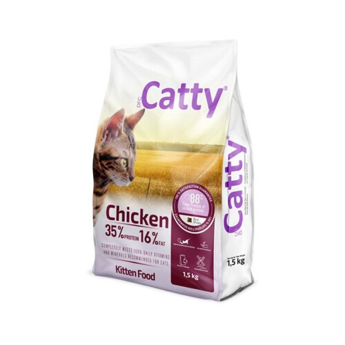 Catty Tavuklu Yavru Kedi Maması 1,5 Kg - 1