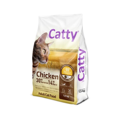 Catty Tavuklu Yetişkin Kedi Maması 1,5 Kg - 1