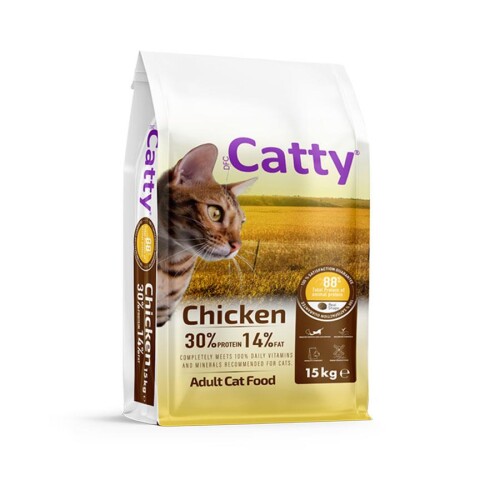 Catty Tavuklu Yetişkin Kedi Maması 15 Kg - 1