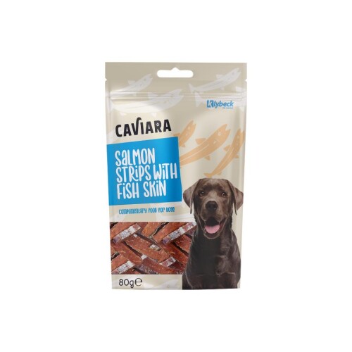 Caviara Kurutulmuş Balık Şeritleri Köpek Ödül Maması 80 Gr - 1