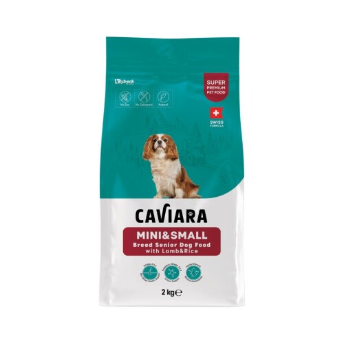 Caviara Kuzu Etli ve Pirinçli Mini ve Küçük Irk Yaşlı Köpek Maması 2 Kg - 1