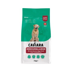 Caviara Kuzu Etli ve Pirinçli Orta ve Büyük Irk Yaşlı Köpek Maması 2 Kg - Caviara