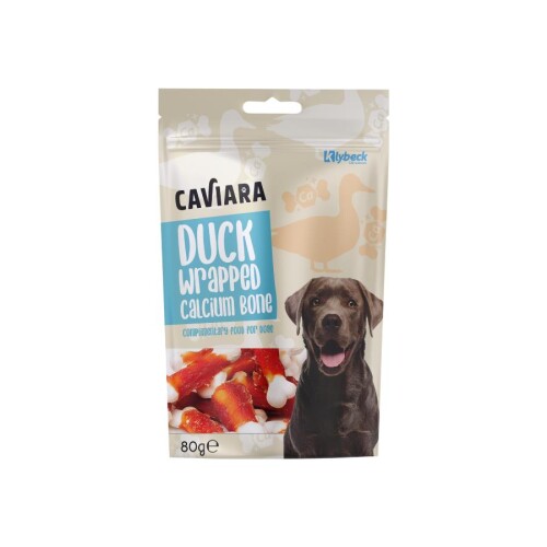 Caviara Ördek Etli Kalsiyum Kemik Köpek Ödül Maması 80 Gr - 1