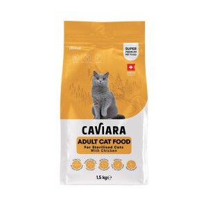 Caviara Tavuklu Kısırlaştırılmış Yetişkin Kedi Maması 1,5 Kg - Caviara
