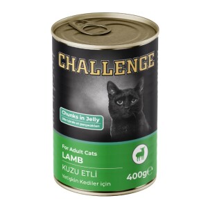 Challenge Kuzu Etli Yetişkin Kedi Konservesi 400 Gr - Challenge