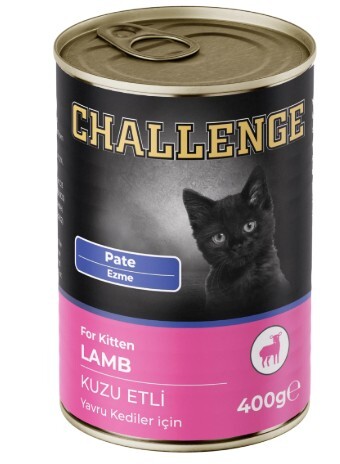 Challenge Pate Kuzu Etli Yavru Kedi Konservesi 400 gr - 1