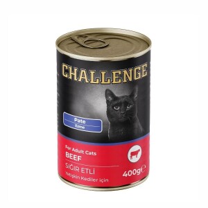 Challenge Pate Sığır Etli Yetişkin Kedi Konservesi 400 Gr - Challenge