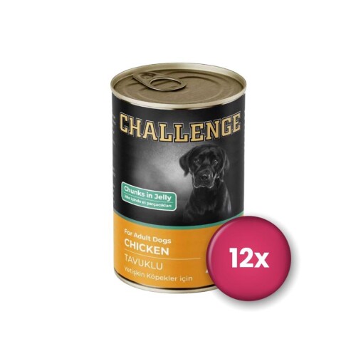 Challenge Tavuklu Yetişkin Köpek Konservesi 400 Gr X 12 Adet - 1