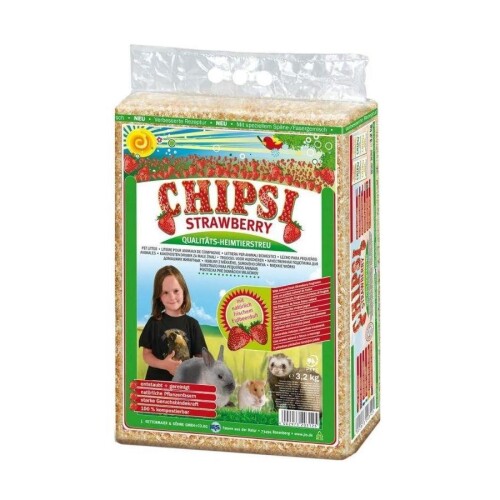 Chipsi Kemirgenler İçin Çilekli Talaş 60 Lt - 1