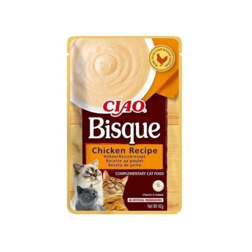 Ciao Bisque Tavuklu Sıvı Krema Kedi Ödülü 40 gr - 1