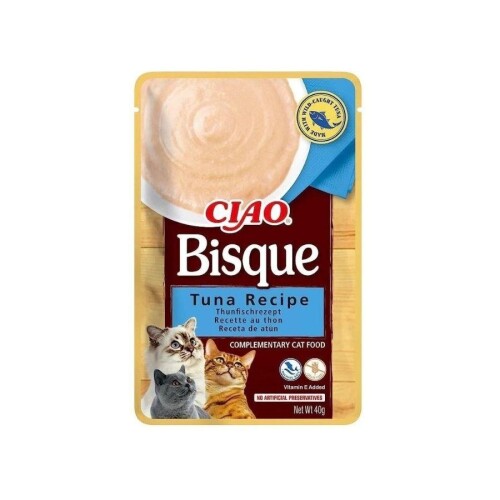 Ciao Bisque Ton Balıklı Sıvı Krema Kedi Ödülü 40 gr - 1