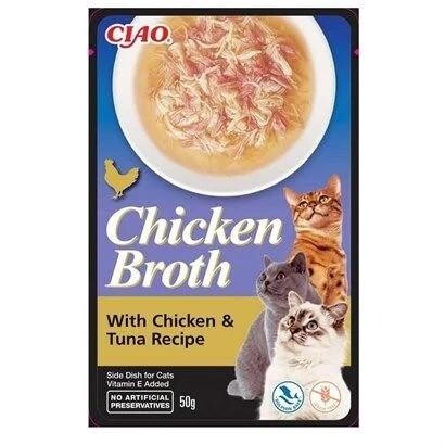 Ciao Chicken Churu Broth Ton Balıklı ve Tavuk Sulu Kedi Ödül Maması 50 gr - 1