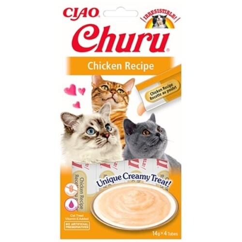 Ciao Churu Cream Tavuklu Kedi Ödül Kreması 4 X 14 Gr - 1