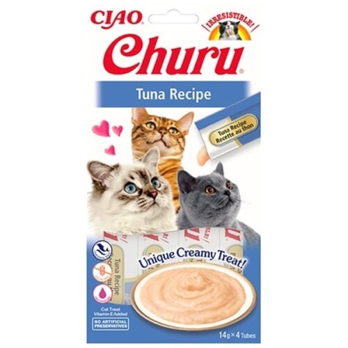 Ciao Churu Cream Ton Balıklı Kedi Ödül Kreması 4 X 14 Gr - 1