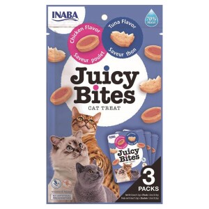 Ciao Juicy Bites Tavuklu ve Tuna Balıklı Kedi Ödül Maması 3 X 11,3 gr - Ciao