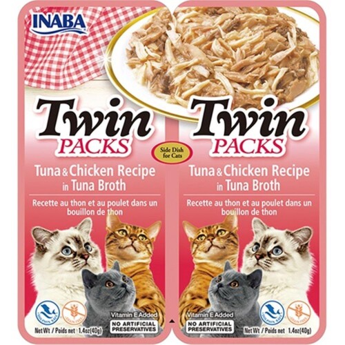 Ciao Twins Churu Ton Balıklı ve Tavuklu Kedi Çorbası 2 X 40 gr - 1
