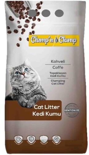 Clump'n & Clump Topaklanan Kahveli Kedi Kumu 10 lt - 1