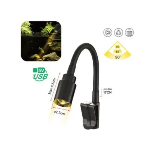 Coco 3W Odak Ve Yön Ayarlı Led Akvaryum Aydınlatması 23 Cm - 1