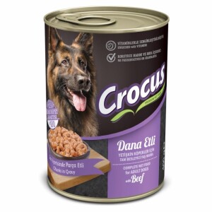 Crocus Yetişkin Köpek Dana Etli Yaş Mama 400 gr - Crocus