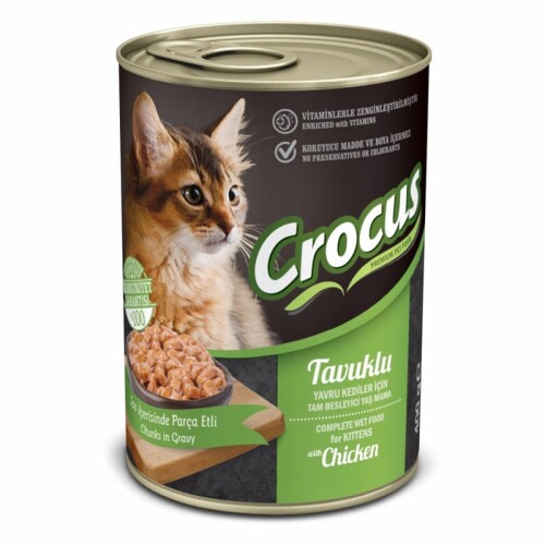 Crocus Yavru Kedi Tavuklu Yaş Mama 400 gr - 1