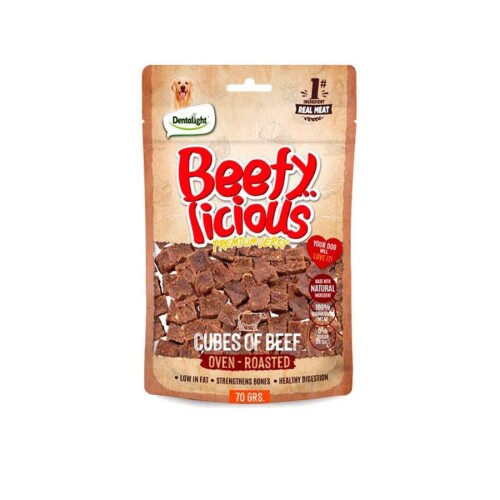 Dentalight Beefy Cube Sığır Etli Köpek Ödül Küpleri 70 Gr - 1