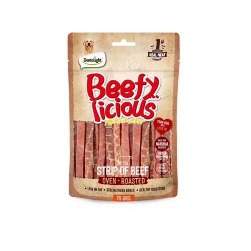 Dentalight Beefy Strip Sığır Etli Köpek Ödül Şeridi 70 Gr - 1