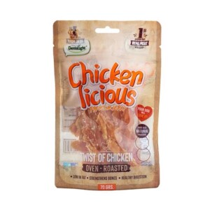 Dentalight Chicken Twist Tavuk Etli Köpek Ödül Burgu Çubuğu 70 Gr - Dentalight