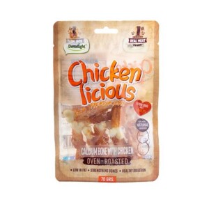 Dentalight Kalsiyum Kemik Tavuk Etli Köpek Ödülü 70 Gr - Dentalight