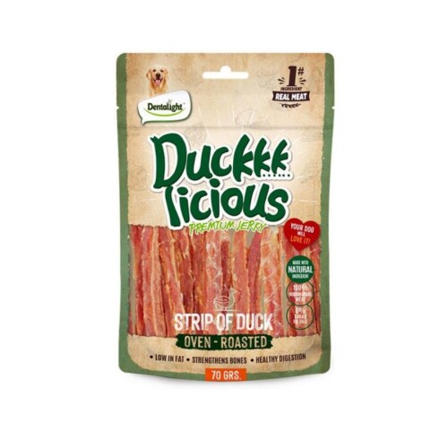 Dentalight Ördek Etli Duck Strip Köpek Ödül Çubuğu 70 Gr - 1