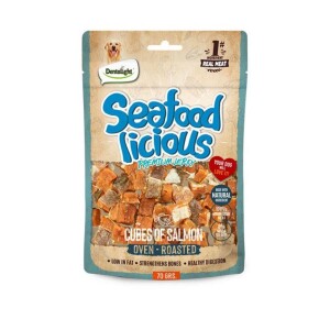 Dentalight Seafood Cube Somon Balıklı Köpek Ödül Küpleri 70 Gr - Dentalight