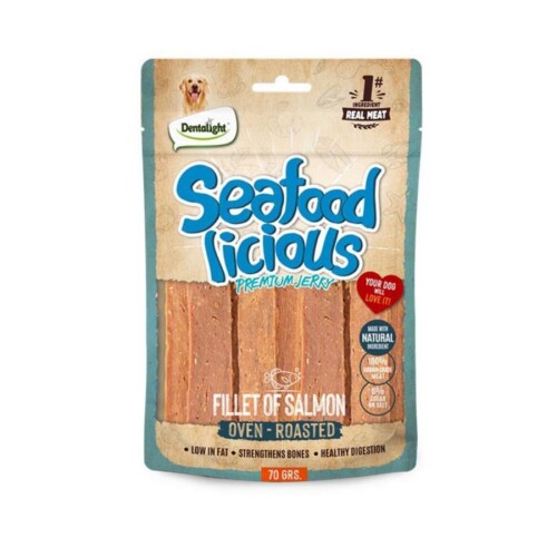 Dentalight Seafood Fillet Somon Balıklı Köpek Ödül Maması 70 Gr - 1