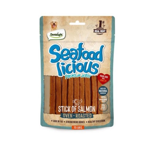 Dentalight Seafood Stick Somon Balıklı Köpek Ödül Çubuğu 70 Gr - 1
