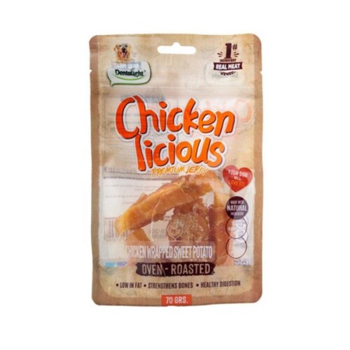 Dentalight Tavuk Etli Tatlı Patates Sarılı Köpek Ödül Maması 70 Gr - 1