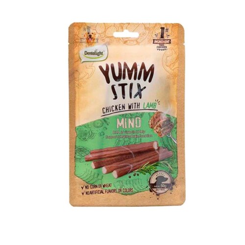 Dentalight Yumm Stick Mind Tavuklu ve Kuzu Etli Köpek Ödül Çubuğu 50 Gr - 1