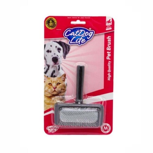 Doglife Kedi ve Köpekler İçin Ahşap Telli Fırça M - 1
