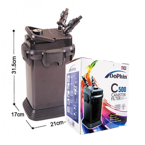 Dophin Akvaryum Dış Filtre 500 L/h - 1