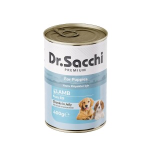Dr. Sacchi Kuzu Etli Yavru Köpek Konservesi 400 Gr - Dr. Sacchi