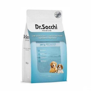 Dr. Sacchi Premium Düşük Tahıllı Sığır ve Kuzu Etli Yavru Köpek Maması 1,5 kg - Dr. Sacchi